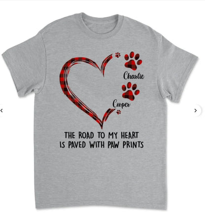 Road To Heart Pattern - Personalized Custom Unisex T-shirt 658034