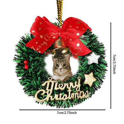 Merry Christmas - Personalized Custom Round Shaped Acrylic Christmas Ornament  671263